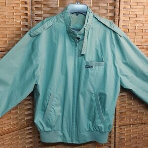 Vintage Members Only Jacket, Miami Vice, Pastel Mint